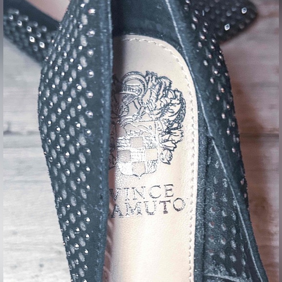 Vince Camuto Black Suede Sarritah Style Stilleto Heel - Picture 5 of 7